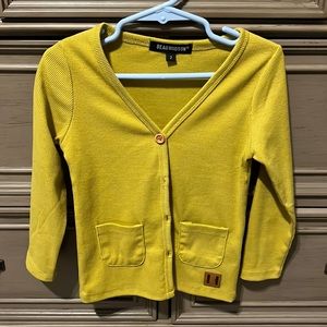 Beau Hudson Mustard Cardigan size 2